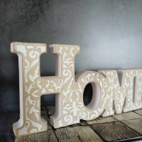 триизмерен дървен надпис ДОМ ( HOME ), снимка 1 - Декорация за дома - 44920468