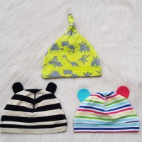 Бебешки памучни шапки H&M 3-6 месеца, снимка 6 - Други - 40073338
