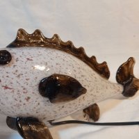 Стъклена риба лампа Murano, снимка 4 - Настолни лампи - 39146449