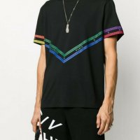 €799 Автентична мъжка тениска Givenchy Multicolored Chain , снимка 2 - Тениски - 25978608