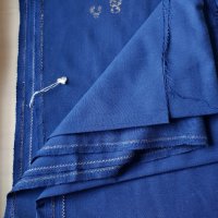 Плат за костюм сако панталон пола син тънък летен, снимка 3 - Платове и дамаски - 36766154