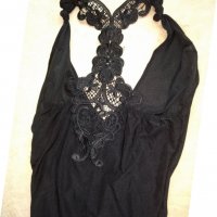 Еластична черна къса рокля с дантелен гръб , снимка 9 - Рокли - 29247871