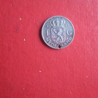 Сребърна монета 1 гулден 1955, снимка 2 - Нумизматика и бонистика - 35194317