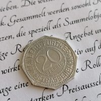 Райх монета - Германия - 20 пфенига | 1921г., снимка 2 - Нумизматика и бонистика - 39128927