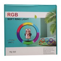 LED Ринг-лампа RGB (14 инча) 15 Цвята+Бяло с трипод 210 сантиметра, снимка 10 - Селфи стикове, аксесоари - 37450851