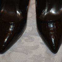 5 Чифта Елегантни Черни Официални Дамски Обувки на Ток Артикул №078, снимка 3 - Дамски елегантни обувки - 30963120