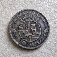 Монета. Ангола. 10 долара. 1969 година., снимка 2 - Нумизматика и бонистика - 40774214
