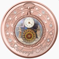 POCKET WATCH Faberge Art 1 Oz Серебърна монета 1$ Ниуе 2023, снимка 3 - Нумизматика и бонистика - 44251919