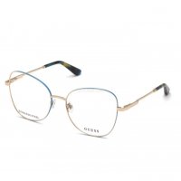 GUESS 🍊 Дамски метални рамки за очила BLUE & GOLD нови с кутия, снимка 6 - Слънчеви и диоптрични очила - 38410260