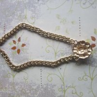 Страхотен позлатен бронзов ланец верига с лъв , снимка 4 - Колиета, медальони, синджири - 36917046