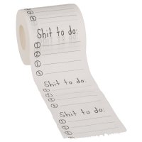 Тоалетна хартия - списък Shit to do и място за попълване, снимка 3 - Подаръци за мъже - 36601688