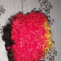 PERUCKE AFRO Шарена къдрава перука с голям обем, снимка 5 - Аксесоари за коса - 30370067