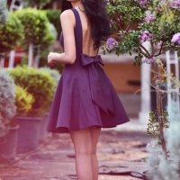 Красив модел рокля на Мегз  тъмно лилава, снимка 2 - Рокли - 36971703