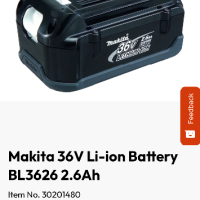 Makita 36V Волта 2.6Ah - Оригинална батерия Макита, снимка 7 - Бормашини - 40636195