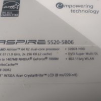 Лаптоп Acer Aspire 5520 - 5806, снимка 10 - Части за лаптопи - 31649420