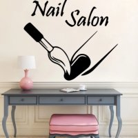 Nail Salon маникюр стикер постер самозалепваща лепенка за салон маникюр козметичен, снимка 1 - Други - 29960084