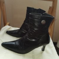 Дамски елегантни обувки на висок ток от естествена кожа 36 номер, снимка 1 - Дамски боти - 37894866