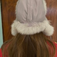 Зимна шапка естествен косъм, снимка 4 - Шапки - 42888625