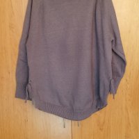 Сив пуловер , снимка 1 - Блузи с дълъг ръкав и пуловери - 42861440