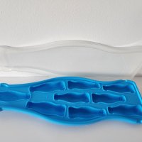 Пластмасова форма за лед с капак бутилки Coca Cola 9 гнезда, снимка 3 - Форми - 44212548