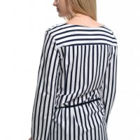 Нова дамска моряшка риза тип туника на тъмносиньо и бяло райе, снимка 3 - Ризи - 28296062