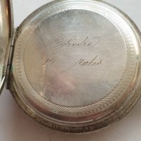 Сребърен джобен часовник Avance Retard, снимка 7 - Антикварни и старинни предмети - 44214818
