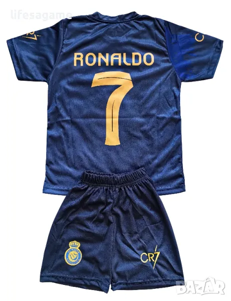 ПОСЛЕДНА БРОЙКА 164! Детски футболен екип Ал Насър Роналдо комплект Al Nassr Ronaldo , снимка 1