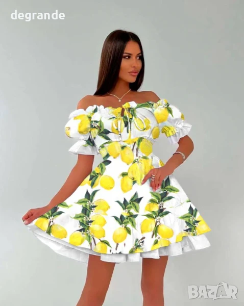 Дамска рокля с лимони , снимка 1