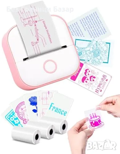 Нов Преносим стикер принтер Memoking T02 – За телефон, снимки, бележки, снимка 1