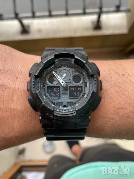 Casio G-Shock GA-100 Black, снимка 1