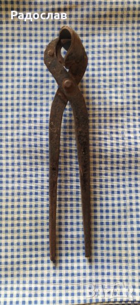 стари железарски клещи, снимка 1