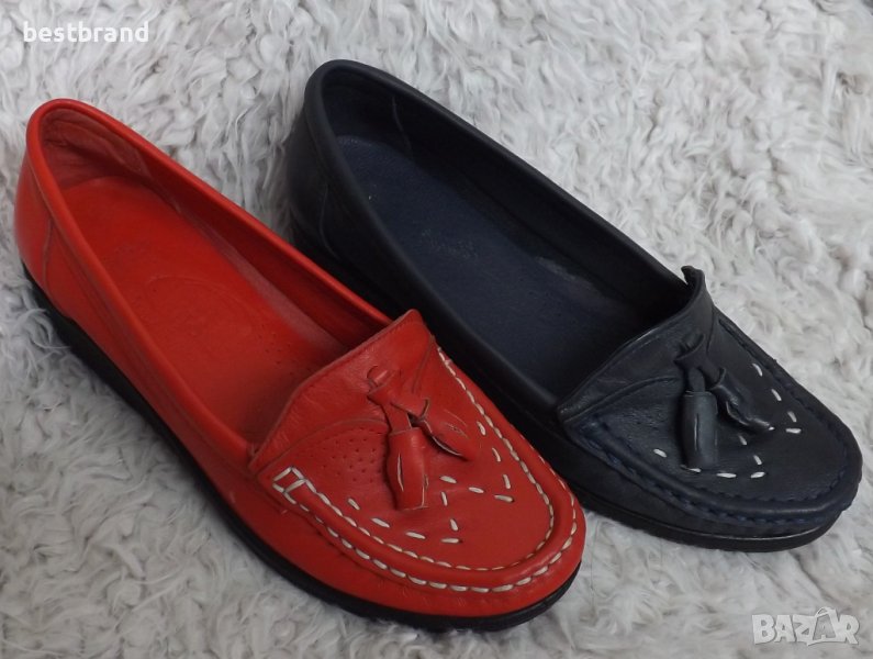 Мокасини, естествена кожа, код 28/47, снимка 1