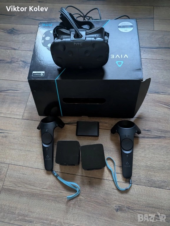 HTC Vive VR комплект – Пълен сет, работещ, употребяван, снимка 1