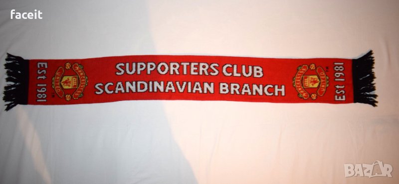 Manchester United - Scandinavian supporters - Страхотен футболен шал / Манчестър Юнайтед, снимка 1