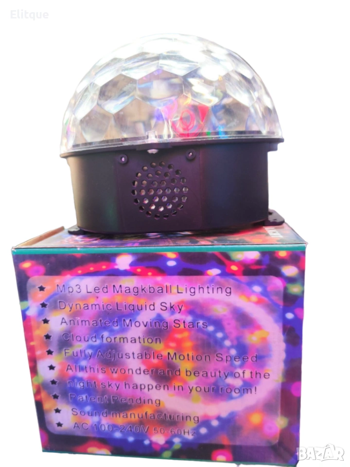 Диско LED лампа с дистанционно управление и USB флашка 💡🎶, снимка 1