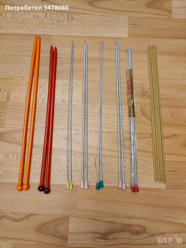 комплекти куки за плетене ( цената е за всички куки), снимка 1