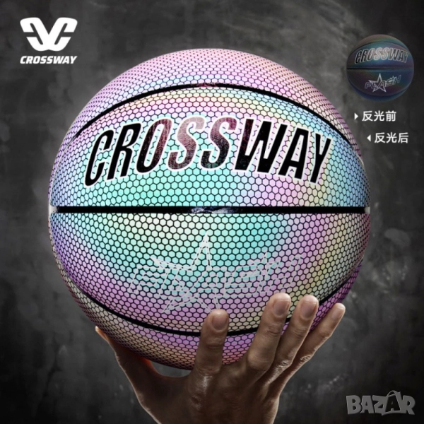 🏀 Холографна баскетболна топка  , снимка 1