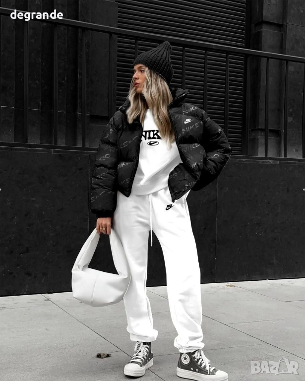 ЛИКВИДАЦИЯ NIKE – Дамски спортен комплект 3 части Стил, комфорт и защита от студа, снимка 1