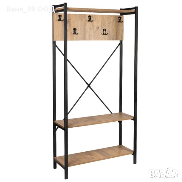 Закачалка с етажерки в индустриален стил , снимка 1