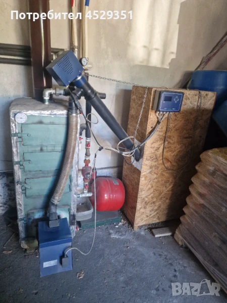 Котел и пелетна горелка IVG - използвано, снимка 1