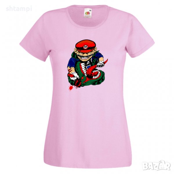 Дамска тениска Mario VS Monster Игра,Изненада,Подарък,Празник,Повод, снимка 1