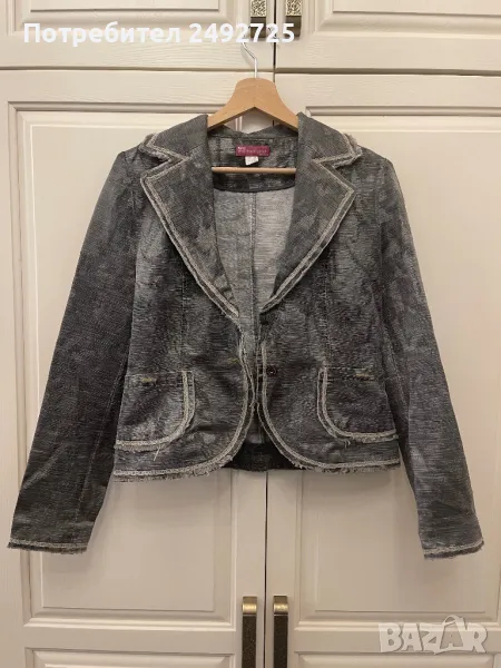 Сако сиво, ново, снимка 1