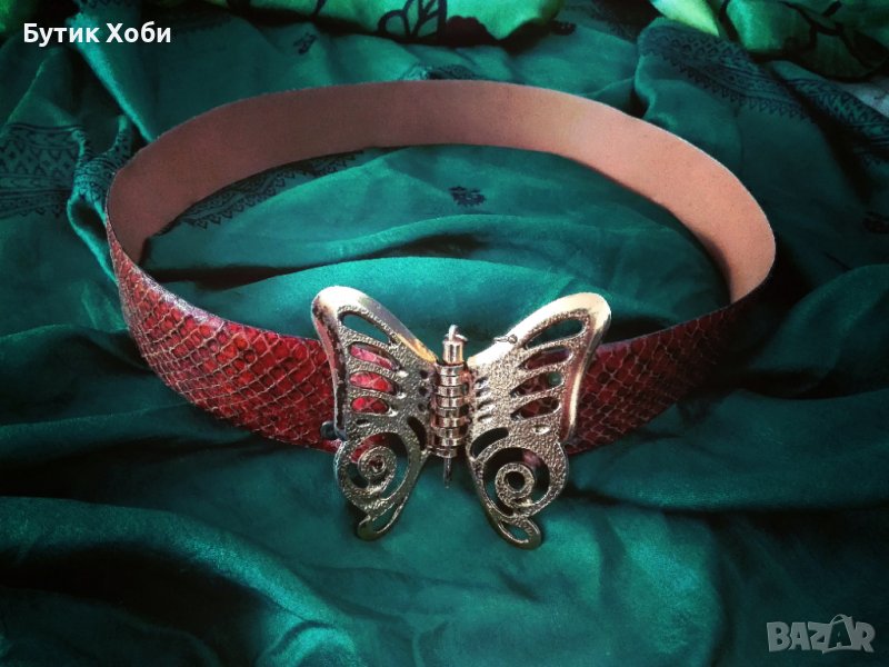 Дамски колан от змийска кожа, снимка 1