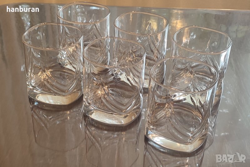 Шест чаши за уиски, бърбън и др., снимка 1