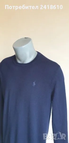 POLO Ralph Lauren Slim Fit  Merino Italian Yarn Mens Size L ОРИГИНАЛ! Мъжки тънък Вълнен Пуловер!, снимка 1