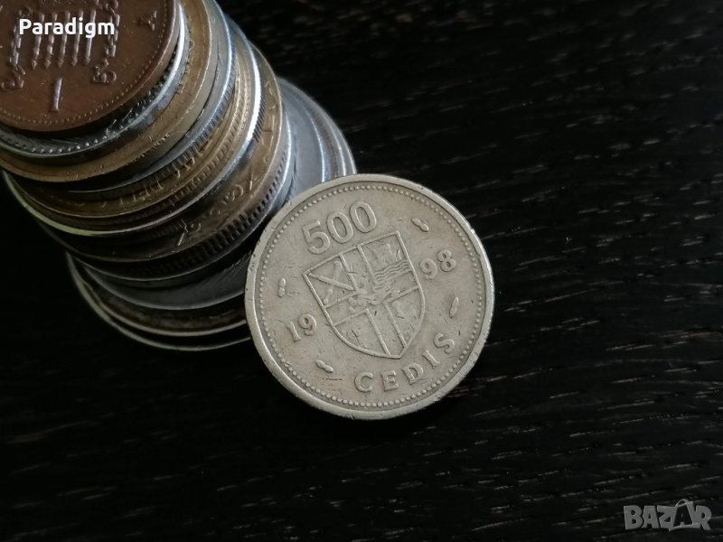 Монета - Гана - 500 седи | 1998г., снимка 1