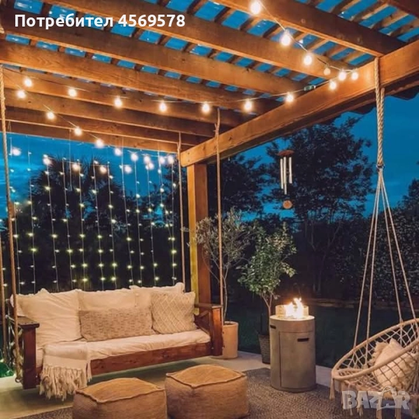 ✨Завеса от лампички за двор , веранда , тераса и др.✨, снимка 1