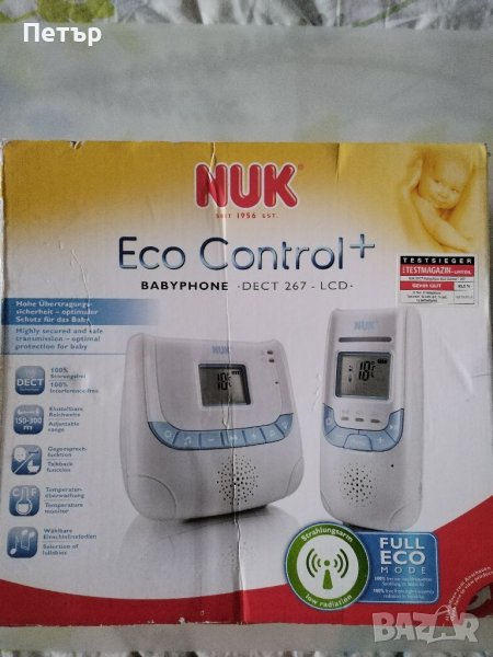 Nuk Бебефон DECT Eco Control+дисплей, снимка 1