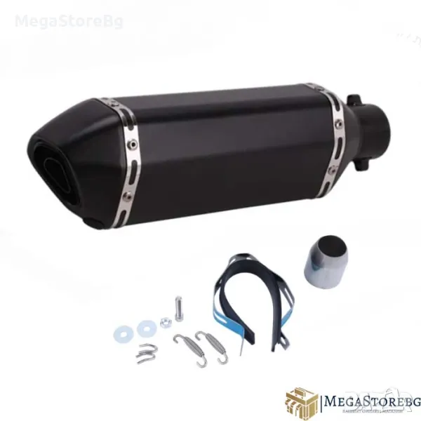 Гърне за мотор мотоциклет PA931 - 37см - ЧЕРНО, снимка 1