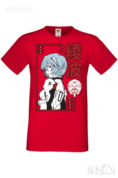 Мъжка тениска Neon Genesis Evangelion Rei Ayanami,Анимация,игра,Празник,Повод,, снимка 1